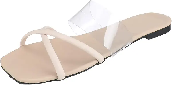 سعر ومواصفات Flat soft paded slippers, handmade tabular criss cross strap (B0922TMKBV) على Amazon EG
