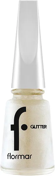 سعر ومواصفات Flormar Glitter Nail Enamel GL12 White Pearl Sparkle & Glitter Effect, Smooth, Even Application, Buildable Layers, Glossy Finish (B0DPTFR53B) على Amazon EG