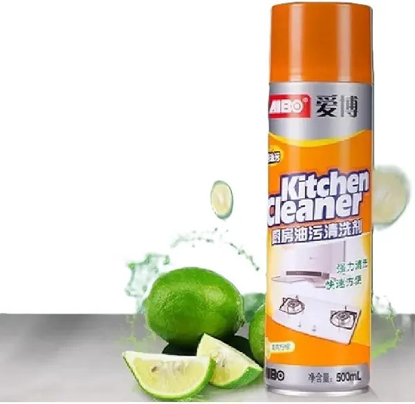 سعر ومواصفات Foam Degreaser Spray 500ml, Heavy Duty Kitchen Cleaner with Lemon Scent, Powerful Grease Remover for Oven, Stove, Cookware and Bathroom Surfaces, Fast Acting Multi Surface Cleaning Foam (B0GTQYBBV2) على Amazon EG