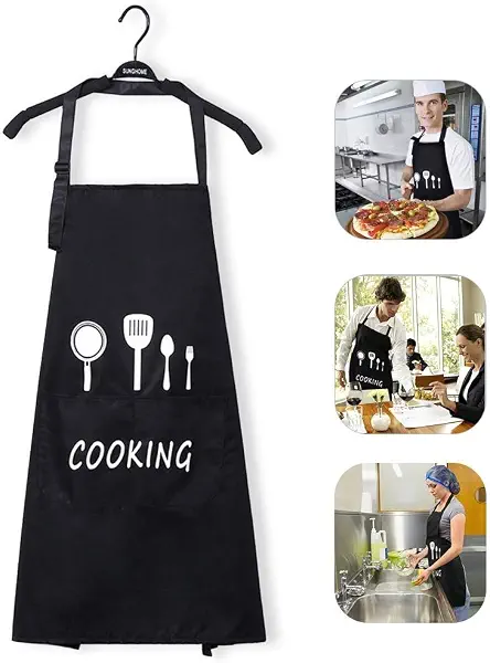 سعر ومواصفات Freskaro Kitchen Aprons For Women Water Resistant With Big Pockets Adjustable Cute Aprons Waterproof And Oil Proof Cooking Bib Barbecue for Men Funny (B07WTVQDK5) على Amazon EG