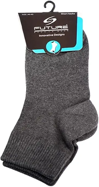 سعر ومواصفات Future Socks مجموعة شرابات للرجال من فيوتشر مكونة 3 شرائط سيليكون عند الكعب بلون رمادي مقاس 36-40 (B0CKFKX1RF) على Amazon EG