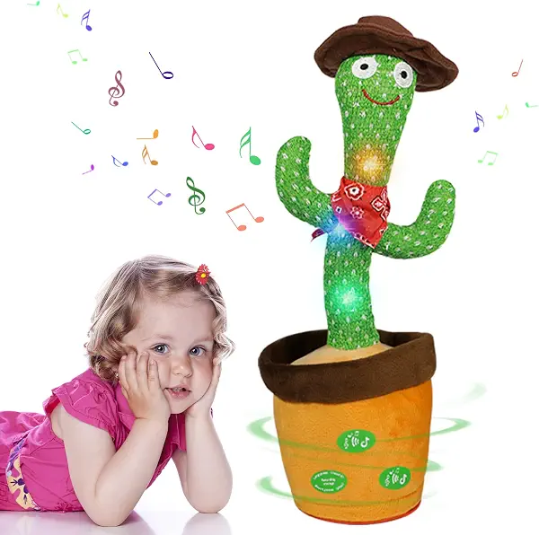 سعر ومواصفات GHAZAL Dancing and Repeating Cactus with Volume Control Function, Lightweight Plush Doll Repeat What Is Said Baby Encourage Word Toys Gifts and Home Decoration (B0F437YXSP) على Amazon EG