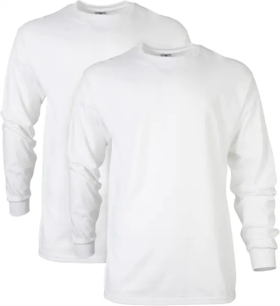 سعر ومواصفات Gildan mens Ultra Cotton Adult Long Sleeve T-shirt, 2-pack T-Shirt (pack of 2) (B07682B7XG) على Amazon EG
