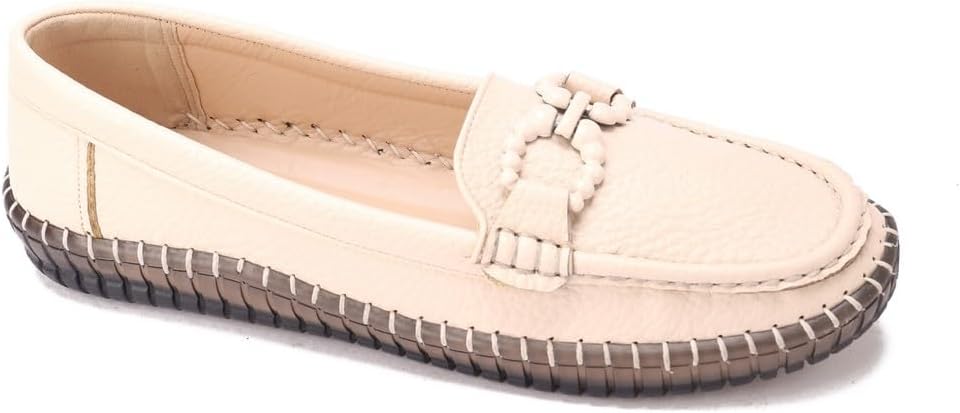 سعر ومواصفات grinta womens GOW610-Beige Loafer (B0F6K8VQ4S) على Amazon EG