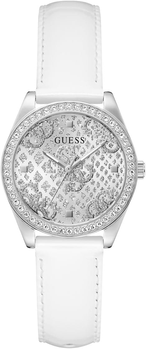 سعر ومواصفات جيس Guess Round 32mm Silver Dial Analog Women Watch - GW0989L1 (B0FHQGVXD2) على Amazon EG