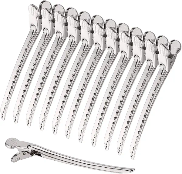 سعر ومواصفات Hair Clips Metal Duck Bill Hair Clips for Styling - with Holes Professional Sectioning Clips for Salon and Women Girls Accessories Silver (B07X6CGCF4) على Amazon EG