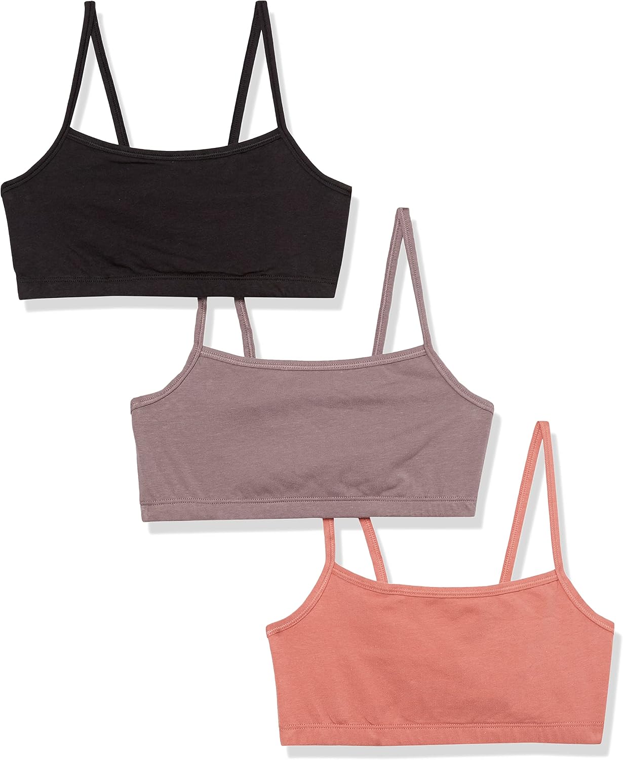 سعر ومواصفات Hanes Women's Cotton String Bralette, 3-Pack, 3 Pack Black/Spiced Fig/Terra Red, S (B09XN3VC6Z) على Amazon EG