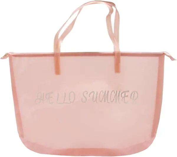 سعر ومواصفات Hawsa شنطة كتف مطبوعة بعبارة Hello Summer للنساء من هوسا - روز - المقاس: الطول: 35 × العرض: 53 (B0F3W2DK5P) على Amazon EG