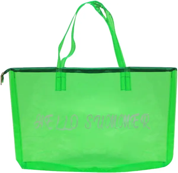 سعر ومواصفات Hawsa شنطة كتف مطبوعة بعبارة Hello Summer للنساء من هوسا - اخضر - مقاس: L:35*W:53 (B0F3W458CC) على Amazon EG