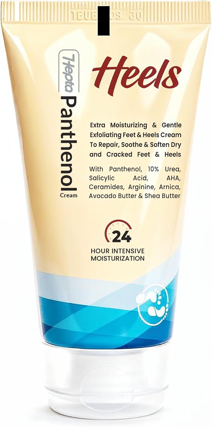 سعر ومواصفات Hepta Panthenol Heels Foot Cream with 10% Urea & Ceramides 75g (B0H9538GTM) على Amazon EG