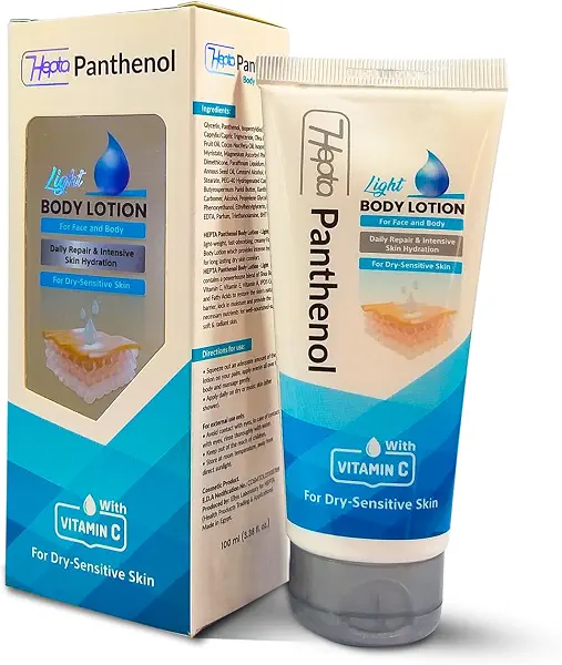 سعر ومواصفات Hepta Panthenol Light Body Lotion – Lightweight Hydrating Lotion for Normal to Dry Skin – 100 ml (B0CVFMRSXN) على Amazon EG