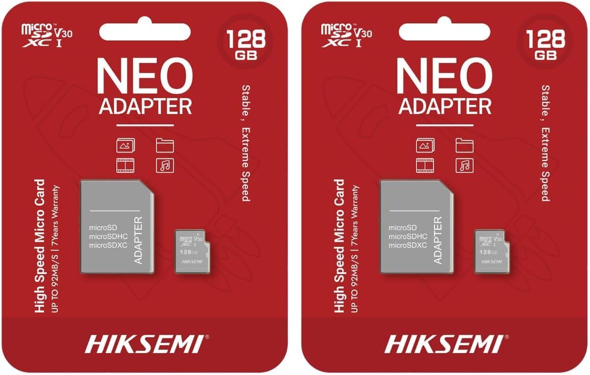 سعر ومواصفات HIKSEMI - Micro Card 128GB (Pack of 2) (B0HLDWPTGM) على Amazon EG