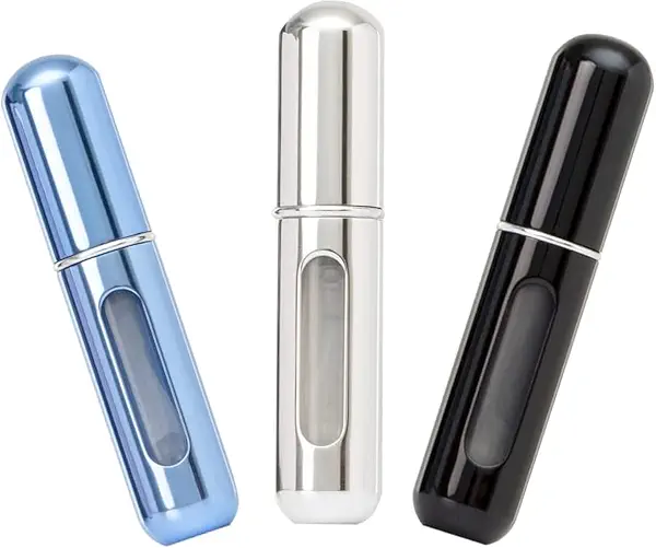 سعر ومواصفات HINNASWA زجاجة عطر صغيرة محمولة قابلة لإعادة الملء، زجاجة رذاذ فارغة، علبة مضخة إعادة تعبئة سفلية للسفر والخروج، 3 قطع، عبوة من 5 مل (لون عشوائي) (B0B3CN6SZ1) على Amazon EG