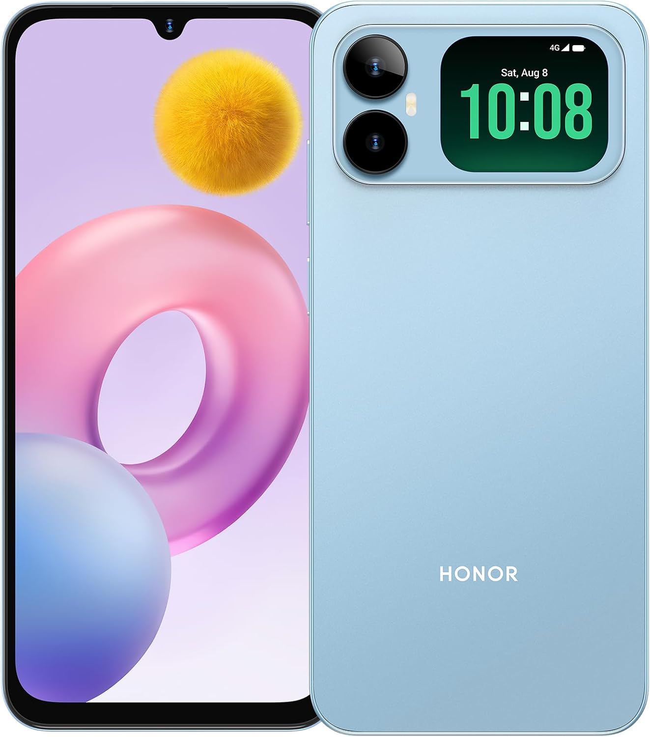 سعر ومواصفات HONOR Play 20A 4G Smartphone, 6.9" Display, 5850mAh battery 13MP Camera, Smart Rear Screen, MediaTek Helio G81, 4GB+128GB Android 16 Go, Dual SIM, USB-C, Blue (B0HJCR1MGM) على Amazon EG