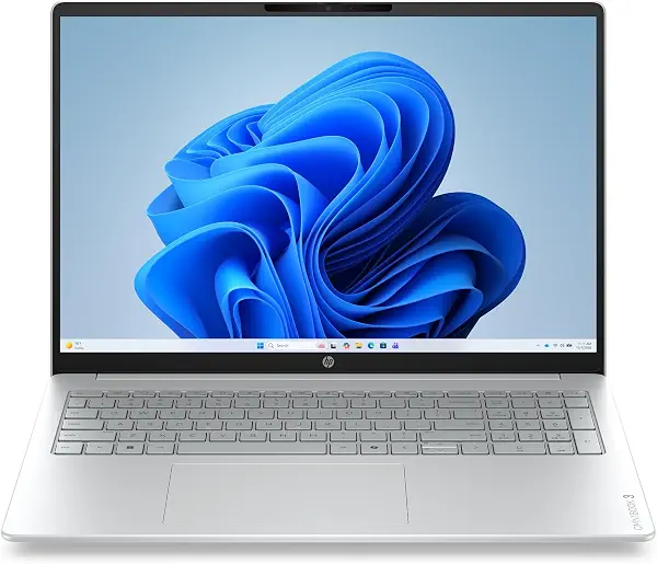 سعر ومواصفات HP اومني بوك 3 16-bu0041ne، انتل كور-7 150U، 16 جيجا، 512 جيجا، ويندوز 11، 16 انش، فضي جليدي + شنطة ظهر مجانية 16 انش + ماوس لاسلكي HP 400 ضمان 3 سنوات (B0HFSQH7YX) على Amazon EG