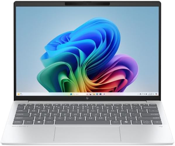 سعر ومواصفات HP لابتوب اومني بوك 7 ايرو، AMD رايزن AI 5 340، شاشة 13.3 انش 2K، 16GB LPDDR5x، 13-bg1003ne، فضي جليدي، 512GB SSD، ويندوز 11 هوم، الجيل القادم AI (B0GBP1NKPL) على Amazon EG