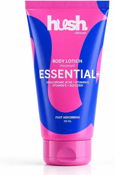 سعر ومواصفات Hush Skincare Essential+ Body Lotion –150 ml, Scent: Vanilla Salted Caramel – with Hyaluronic Acid, Vitamins C+E, and Glycerin. (B0G25VT8N8) على Amazon EG