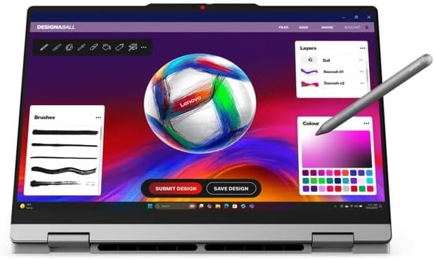 سعر ومواصفات IdeaPad 5 2-in-1 14IPH11, Intel Core™ Ultra 7 355, 16GB RAM, 1TB SSD, Integrated Intel® Graphics, 14" WUXGA (1920x1200) OLED Touchscreen, Lenovo® Pen Gen 2, Win11, 2Years Warranty, 83UG002QED (B0GZF4LMZ6) على Amazon EG
