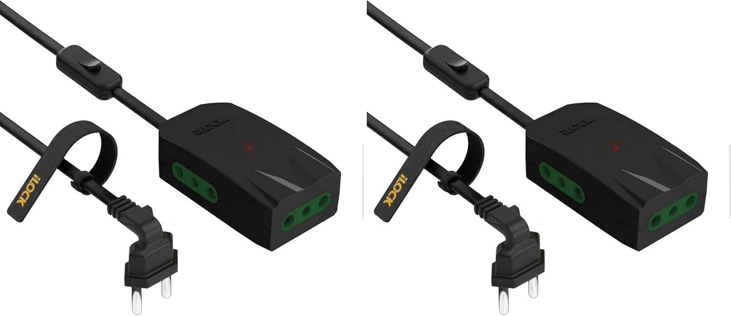 سعر ومواصفات iLOCK Mini Power Strip (Black, 1.5 m) (Pack of 2) (B0HLDVY4VN) على Amazon EG
