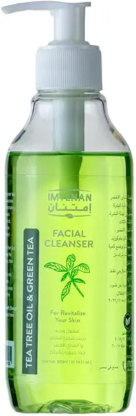 سعر ومواصفات Imtenan Facial Cleanser With Tea Tree Oil And Green Tea Extract 300 Ml (B0DJTJ2RLY) على Amazon EG