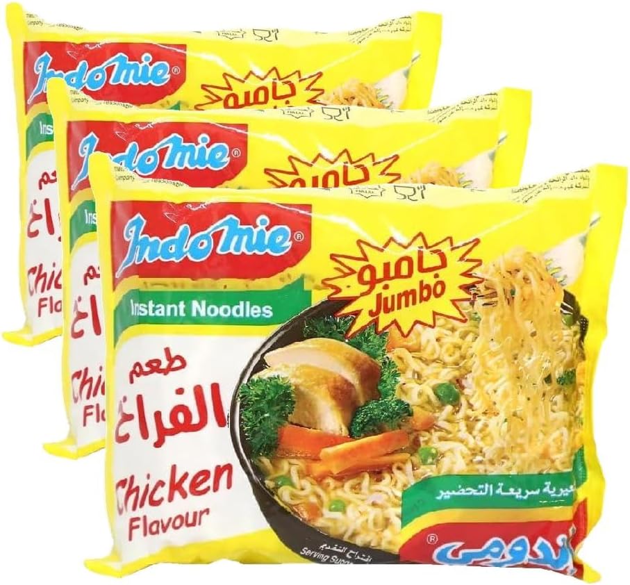 سعر ومواصفات Indomie Instant Noodles Chicken Flavour - Jumbo Pack - 100g (Pack of 3) (B0HLF5CWQS) على Amazon EG