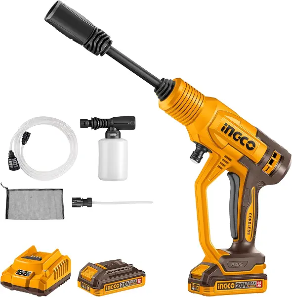 سعر ومواصفات Ingco CPWLI20362 20V Cordless Pressure Washer (B0DS44H4QP) على Amazon EG
