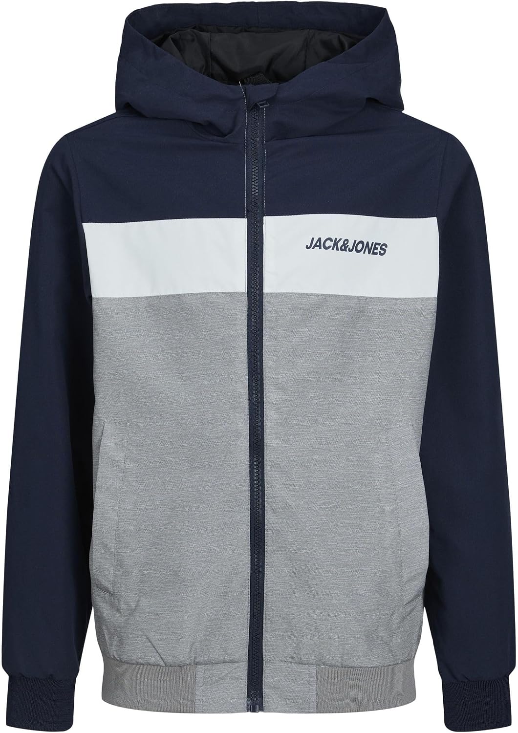 سعر ومواصفات JACK & JONES Boy's Jjerush Blocking Hood Bomber Sn Jr Jacket (B094NF5S3R) على Amazon EG