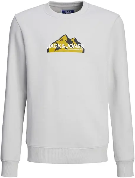 سعر ومواصفات JACK & JONES Boy's Junior Mountain Logo Crew-Neck Sweatshirt (B0CQLJ3NNP) على Amazon EG