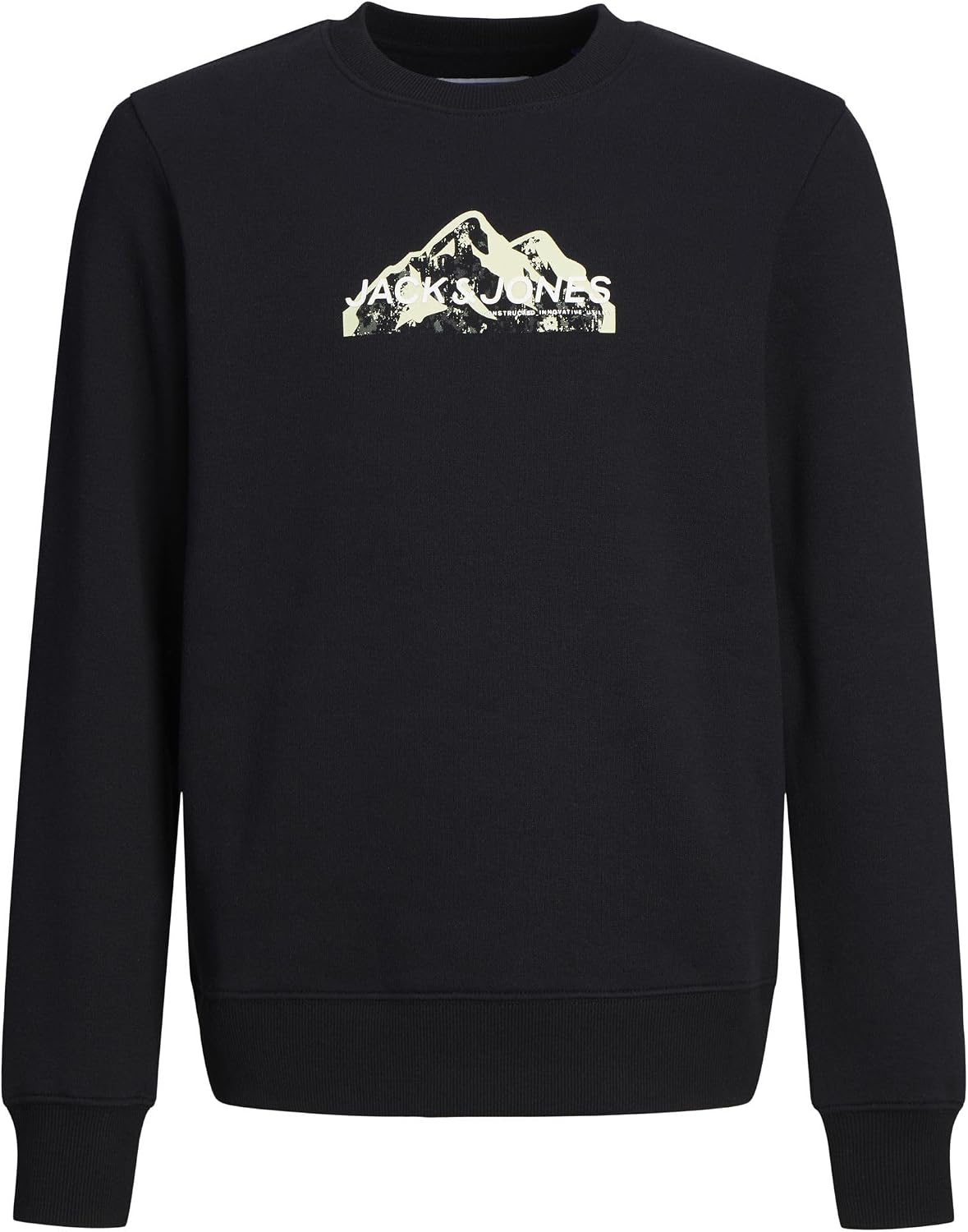 سعر ومواصفات JACK & JONES Boy's Junior Mountain Logo Crew-Neck Sweatshirt (B0CQM5N6CL) على Amazon EG