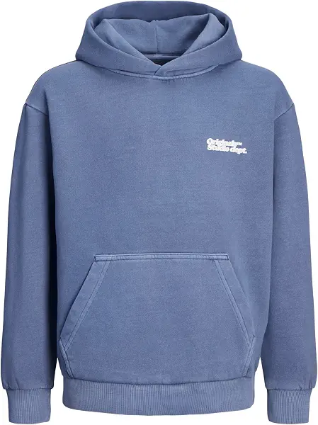 سعر ومواصفات JACK & JONES Boy's Junior Vermont Wash Hooded Fabric - Nightshadow Blue (B0CQLHR1FJ) على Amazon EG