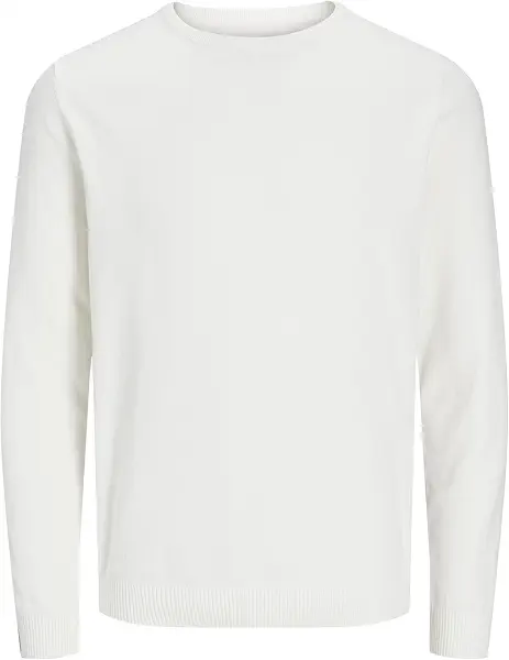 سعر ومواصفات JACK & JONES Male Sweatshirt with Crew Neck, Plus Size, Plain Sweatshirt with Crew Neck - Cloud Dancer (B0CL7SX3XV) على Amazon EG