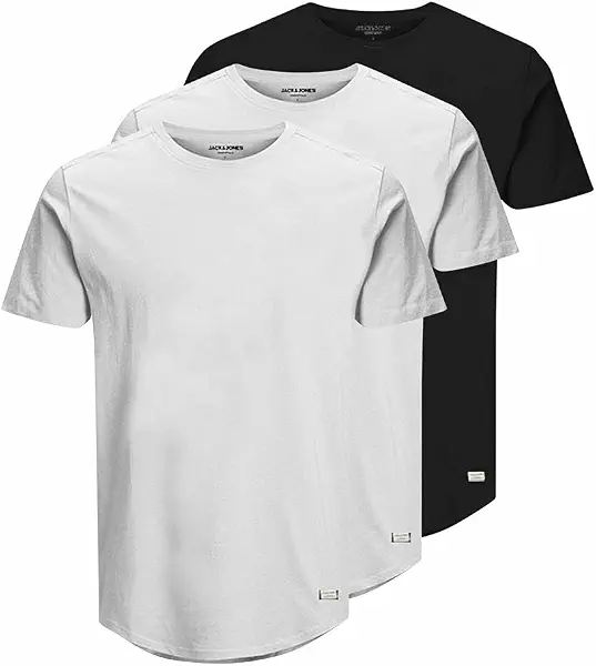 سعر ومواصفات JACK & JONES Men's 3-Pack NOA Crew-Neck Short-Sleeves T-Shirt (pack of 3) - White (B08X3QYG3J) على Amazon EG