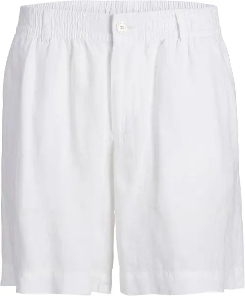 سعر ومواصفات JACK & JONES Men's Bill Lawrence Linen Shorts - Bright White (B0CBW8PTRW) على Amazon EG