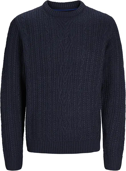 سعر ومواصفات JACK & JONES Men's Bludiogo Cable Knitted Classic (pack of 1) (B0CQLNYW3X) على Amazon EG