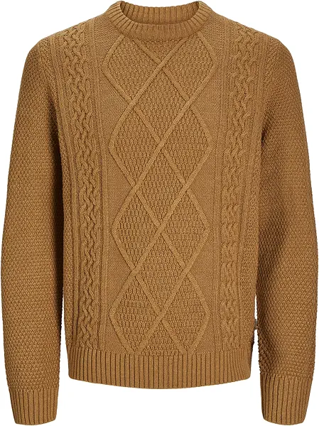 سعر ومواصفات JACK & JONES Men's Bludiogo Cable Knitted Classic (pack of 1) (B0CQLPP7W7) على Amazon EG