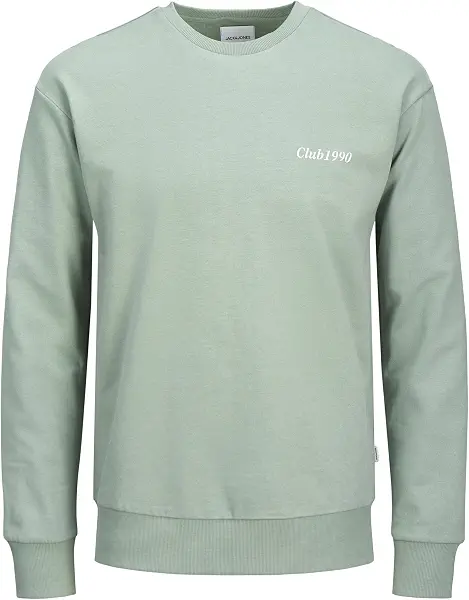 سعر ومواصفات JACK & JONES Men's Bradley Graphic Crew-Neck Sweatshirt (pack of 1) - Iceberg Green (B0D1C22R1J) على Amazon EG