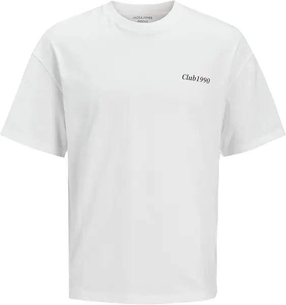 سعر ومواصفات JACK & JONES Men's Bradley Graphic O-Neck Short-Sleeves T-Shirt (pack of 1) - White (B0D1C9FBCF) على Amazon EG