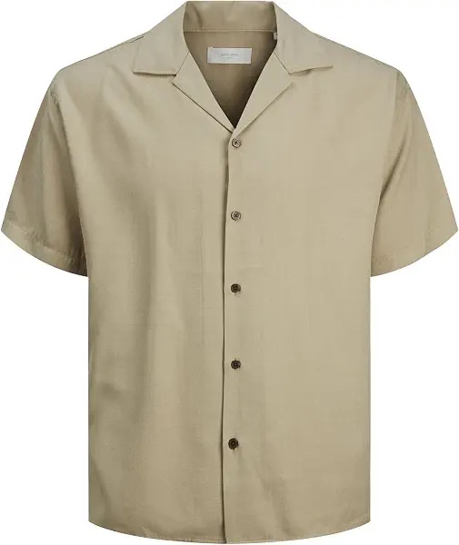 سعر ومواصفات JACK & JONES Men's Caaron Tencel Resort Short-Sleeves Shirt - Fields Of Rye (B0CBXXTCNW) على Amazon EG