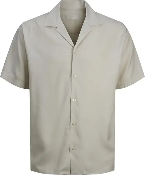 سعر ومواصفات JACK & JONES Men's Caaron Tencel Resort Short-Sleeves Shirt (B0CVMQKJT6) على Amazon EG