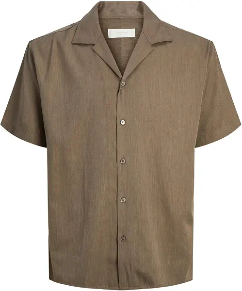 سعر ومواصفات JACK & JONES Men's Caaron Tencel Resort Short-Sleeves Shirt (B0CZZP7XSN) على Amazon EG