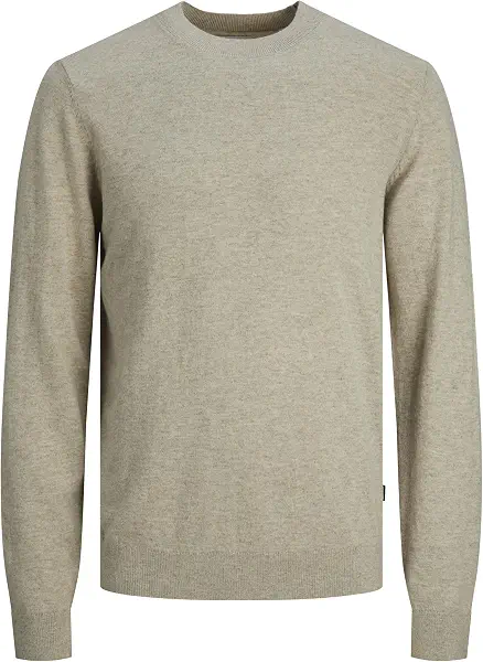 سعر ومواصفات JACK & JONES Men's Carter Crew-Neck Knitted Pullover - Oatmeal (B0CL7QZTPR) على Amazon EG