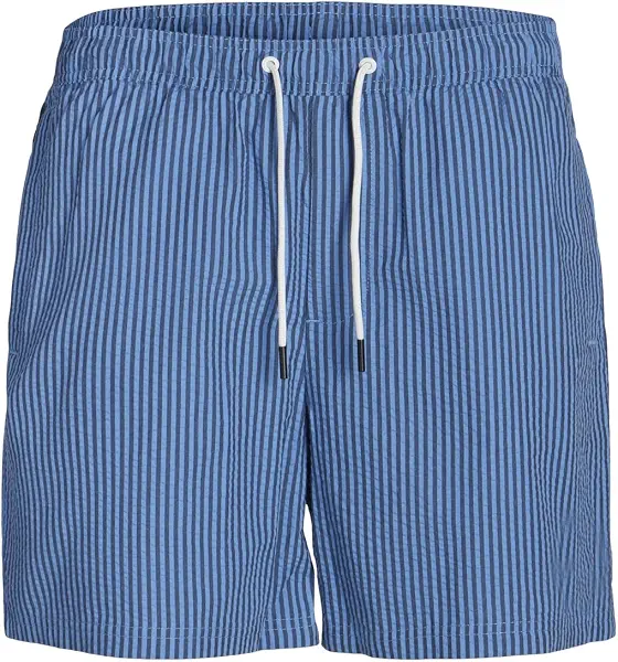 سعر ومواصفات JACK & JONES Men's Fiji Swim Seersucker Swim Shorts - Pacific Coast (B0D1R32PNF) على Amazon EG