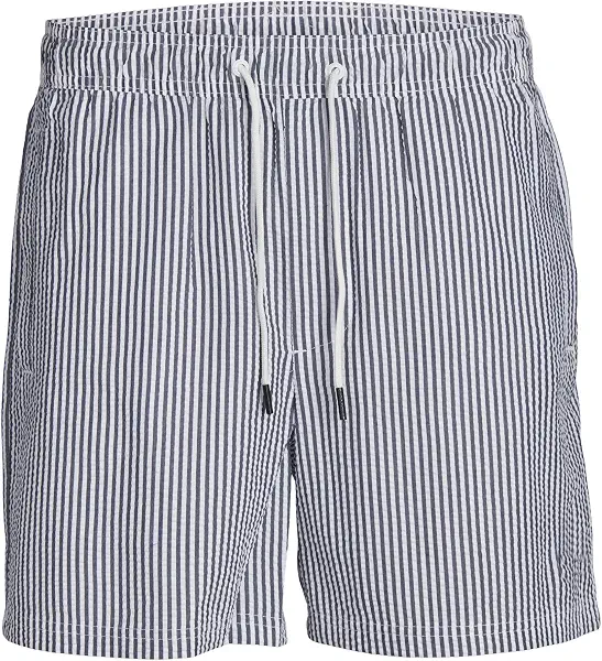 سعر ومواصفات JACK & JONES Men's Fiji Swim Seersucker Swim Shorts (B0D1R428QK) على Amazon EG
