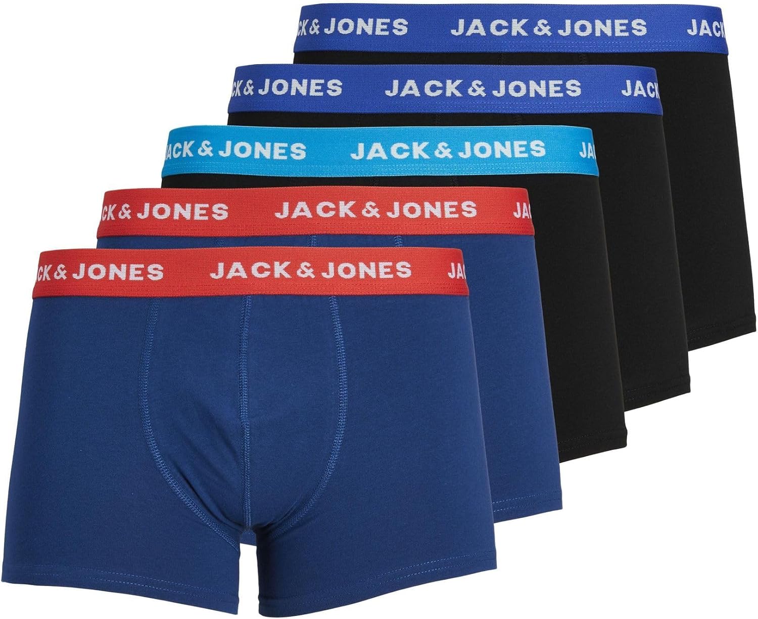 سعر ومواصفات JACK & JONES Men's JACLEE TRUNKS 5 PACK NOOS Trunks Underwear (pack of 5) (B07LBD6P5P) على Amazon EG