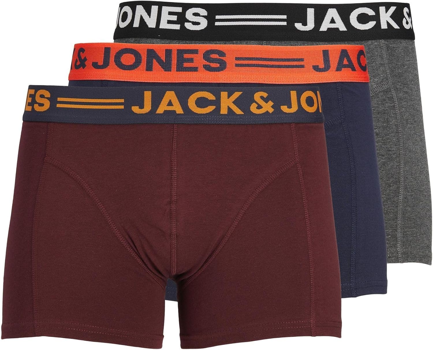 سعر ومواصفات JACK & JONES Men's JACLICHFIELD TRUNKS 3 PACK NOOS Trunks Underwear (B01HCYRHBQ) على Amazon EG