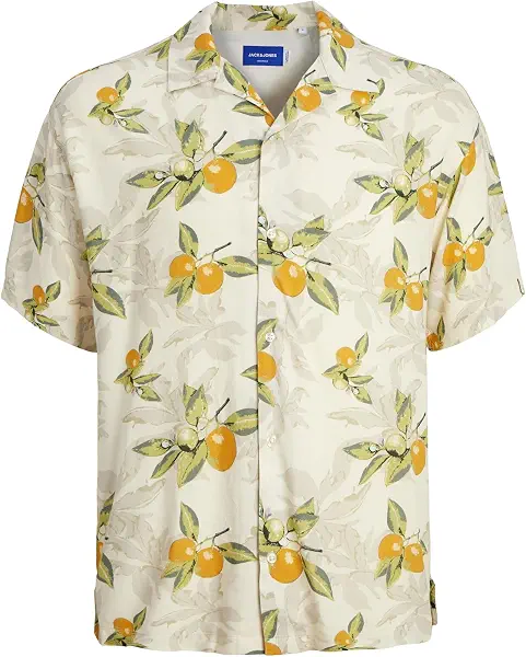 سعر ومواصفات JACK & JONES Men's Luke Tampa AOP Shirt (pack of 1) - Buttercream (B0CBXYP2VH) على Amazon EG