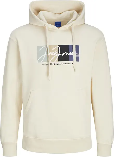 سعر ومواصفات JACK & JONES Men's Portland Block Hooded hoody (pack of 1) - Buttercream (B0CQYGJG8R) على Amazon EG