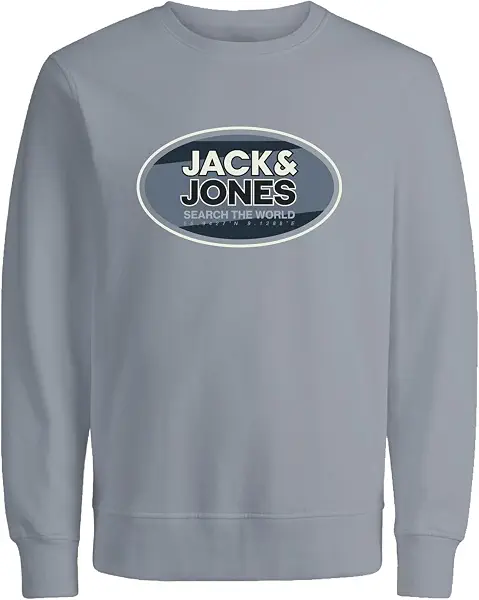 سعر ومواصفات JACK & JONES Men's Ray Color Crew-Neck Sweatshirt (pack of 1) (B0CQYGRHBM) على Amazon EG
