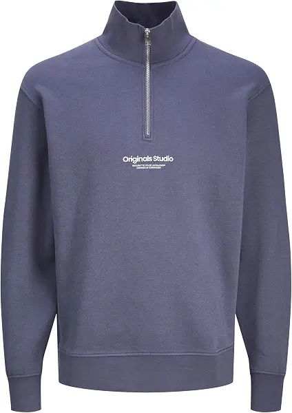 سعر ومواصفات JACK & JONES Men's Vester-Bro Quarter Zip Sweatshirt (pack of 1) (B0CXQVZBRC) على Amazon EG