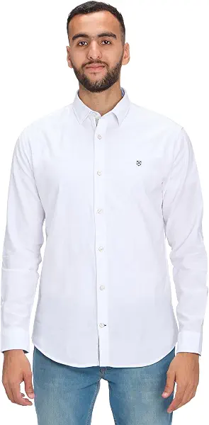 سعر ومواصفات JACK & JONES Mens Blatoulouse Detail Long-Sleeves Modern (pack of 1) - White (B0DK7K582C) على Amazon EG